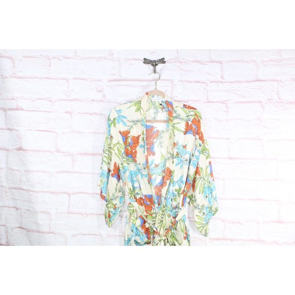 NWT! Eye Candy Multicolor Floral Printed Wrap Belt Summer Dress Size S - Picture 2 of 10